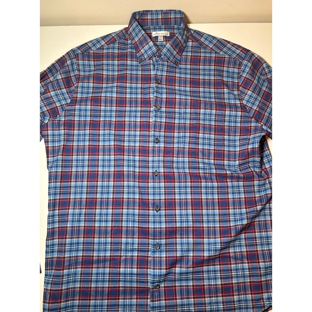 Peter Millar Crown Sport Button Down Plaid Shirt | NWT | Large - Picture 9 of 11